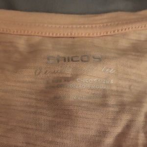 Chicos Tee XXL or Chicos size 3 peach color. Lightweight
